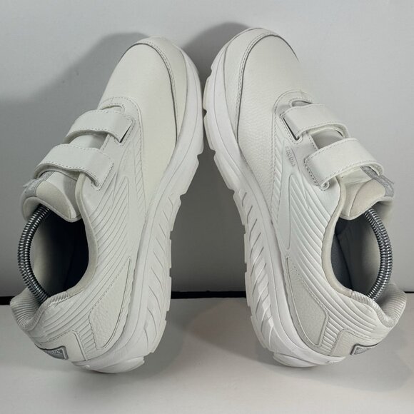 Brooks Addiction Walker 2 Mens Size 10 Medium (D) White Hook & Loop Walking Shoe